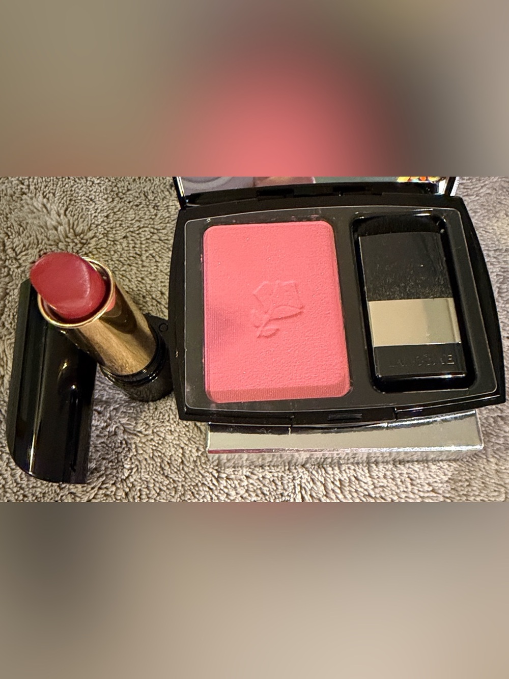 Lancôme Blush Subtil in Power of Joy & L’Absolu Rouge Lipstick in Exotic Orchid